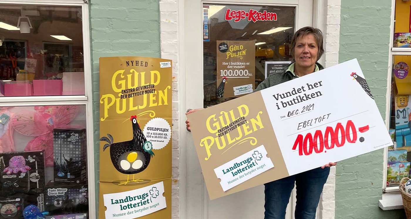 100 Tusinde Kroner Vundet I Ebeltoft
