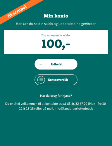 Udbetal min konto